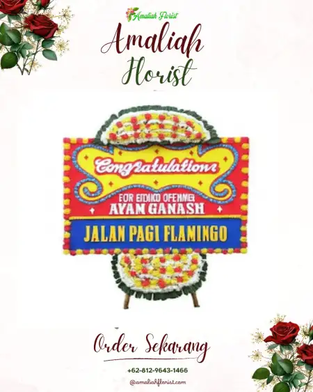 Sewa Papan Bunga Tertek